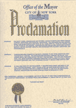 Mayor Bloomberg Proclaims November 1-7 as CancerCare Week.