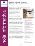 Thumbnail of the PDF version of Mieloma múltiple: Obtenga el maximo de sus citas medicas