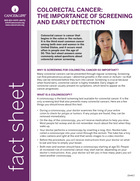 Thumbnail of the PDF version of Colorectal Cancer: The Importance of Screening and Early Detection