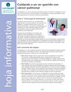 Thumbnail of the PDF version of Cuidando a un ser querido con cáncer pulmonar