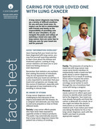 Thumbnail of the PDF version of Caring for Your Loved One with Lung Cancer