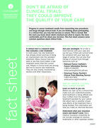 Thumbnail of the PDF version of Don’t Be Afraid of Clinical Trials
