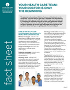 Thumbnail of the PDF version of Your Health Care Team: Your Doctor is Only The Beginning