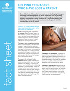 Thumbnail of the PDF version of Helping Teenagers Who Have Lost a Parent
