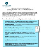 Thumbnail of the PDF version of "Doctor, Can We Talk About Chemobrain?"