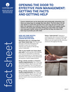 Thumbnail of the PDF version of Opening the Door to Effective Pain Management: Getting the Facts and Getting Help
