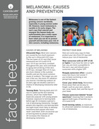 Thumbnail of the PDF version of Melanoma: Causes and Prevention