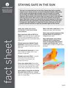 Thumbnail of the PDF version of Staying Safe in the Sun