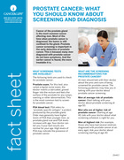 Thumbnail of the PDF version of Prostate Cancer: What You Should Know About Screening and Diagnosis
