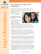 Thumbnail of the PDF version of Cómo hablar con sus hijos sobre su diagnóstico