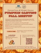 Cancer<i>Care</i> & Stupid Cancer Pumpkin Carving Fall Meetup pdf thumbnail