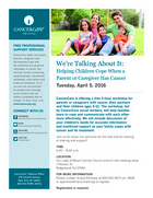 We’re Talking About It: Helping Children Cope When a Parent or Caregiver Has Cancer pdf thumbnail