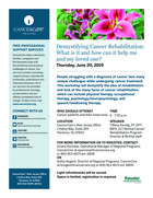 Demystifying Cancer Rehabilitation: What is it and how can it help me and my loved one? pdf thumbnail