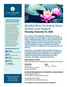 Mindful Hour Workshop Series: Holistic Care Support pdf thumbnail