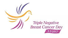 Display photo for March 3 is Triple Negative Breast Cancer Day!