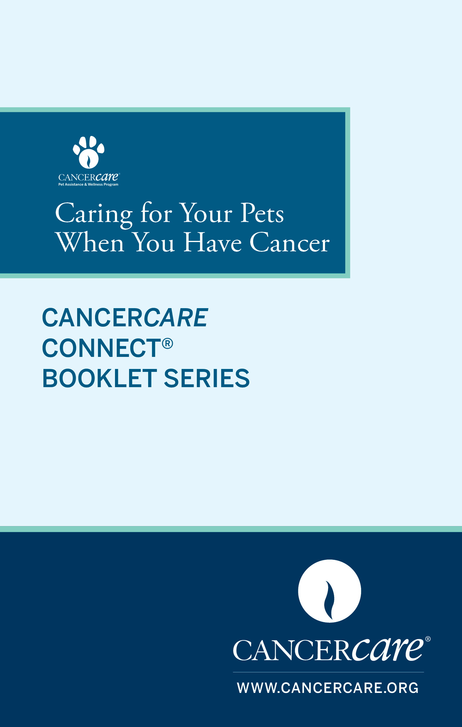 Thumbnail of the flipbook version of Caring for Your Pets When You Have Cancer