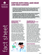 Thumbnail of the PDF version of Coping With Oral and Head and Neck Cancer