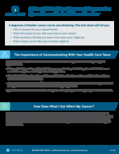 Thumbnail of the PDF version of After a Bladder Cancer Diagnosis: Questions to Ask Your Doctor