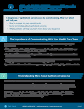 Thumbnail of the PDF version of After an Epithelioid Sarcoma Diagnosis: Questions to Ask Your Doctor