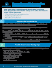 Thumbnail of the PDF version of Breast Cancer: Understanding Risk Factors and Screening
