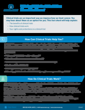 Thumbnail of the PDF version of Clinical Trials: What You Need to Know