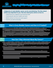 Thumbnail of the PDF version of Coping With Early Bladder Cancer