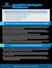 Thumbnail of the PDF version of Coping With Triple Negative Breast Cancer