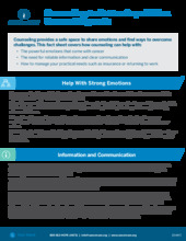 Thumbnail of the PDF version of Counseling to Better Cope With a Cancer Diagnosis