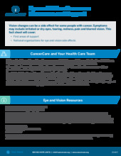 Thumbnail of the PDF version of Eye and Vision Concerns: Resources and Support