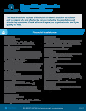 Thumbnail of the PDF version of Financial Assistance for Children and Teens