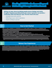 Thumbnail of the PDF version of Healing With Words: Journaling and Reflecting Throughout Treatment