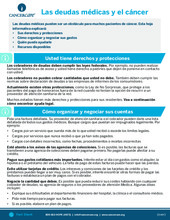 Thumbnail of the PDF version of Las deudas médicas y el cáncer (Medical Debt and Cancer)