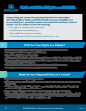 Thumbnail of the PDF version of Patients’ Bill of Rights and HIPAA