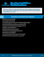 Thumbnail of the PDF version of Questions to Ask Your Health Care Team