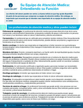 Thumbnail of the PDF version of Su Equipo de Atención Medica: Entendiendo su Función (Your Health Care Team: Understanding Their Roles)