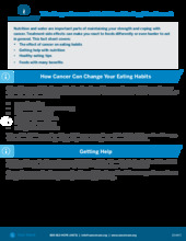 Thumbnail of the PDF version of The Importance of Nutrition During Treatment