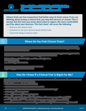 Thumbnail of the PDF version of The Role of Clinical Trials in Your Cancer Treatment