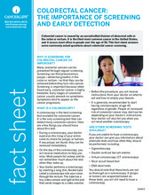 Thumbnail of the PDF version of Colorectal Cancer: The Importance of Screening and Early Detection