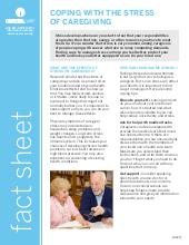 Thumbnail of the PDF version of Coping With the Stress of Caregiving