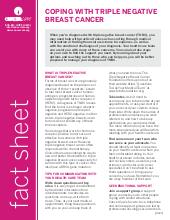 Thumbnail of the PDF version of Coping With Triple Negative Breast Cancer