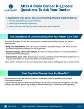 Thumbnail of the PDF version of After a Brain Cancer Diagnosis: Questions to Ask Your Doctor