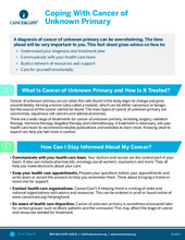 Thumbnail of the PDF version of Coping With Cancer of Unknown Primary