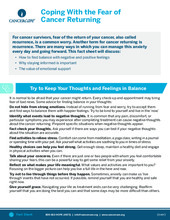 Thumbnail of the PDF version of Coping With the Fear of Cancer Returning