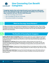 Thumbnail of the PDF version of How Counseling Can Benefit Caregivers