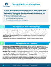 Thumbnail of the PDF version of Young Adults as Caregivers