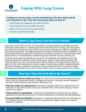 Thumbnail of the PDF version of Coping With Lung Cancer