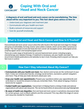 Thumbnail of the PDF version of Coping With Oral and Head and Neck Cancer