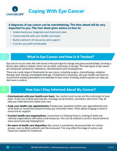 Thumbnail of the PDF version of Coping With Eye Cancer