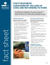 Thumbnail of the PDF version of Survivorship Care Plan: Follow-Up Care and Returning to Work