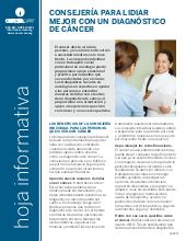 Thumbnail of the PDF version of Consejería para lidiar mejor con un diagnóstico de cáncer